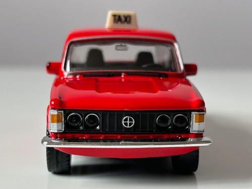Fiat 125p Taxi Polish/Italian Car Model Red Diecast Toy 1:43 Scale Welly - Picture 8 of 13