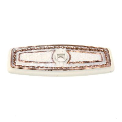 Amerock Bonaventure Regency Weißgold 3-1/2'' Schrank Knopf Backplate CM273A-RW