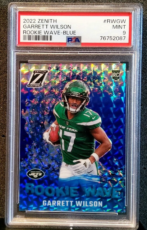 Garrett Wilson Panini Zenith Rookie Wave #RWGW Blue