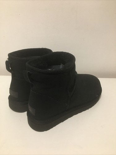 Mini Botas Ugg Clásicas para Hombre - Negras Reino Unido Talla 10.5 (Vendedor del Reino Unido) - Imagen 8 de 10