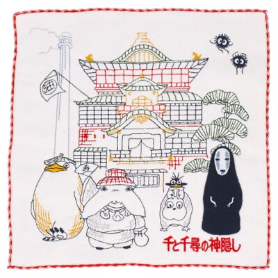 Spirited Away Cotton Mini Hand Towel (Welcome to Aburaya ) Studio Ghibli New