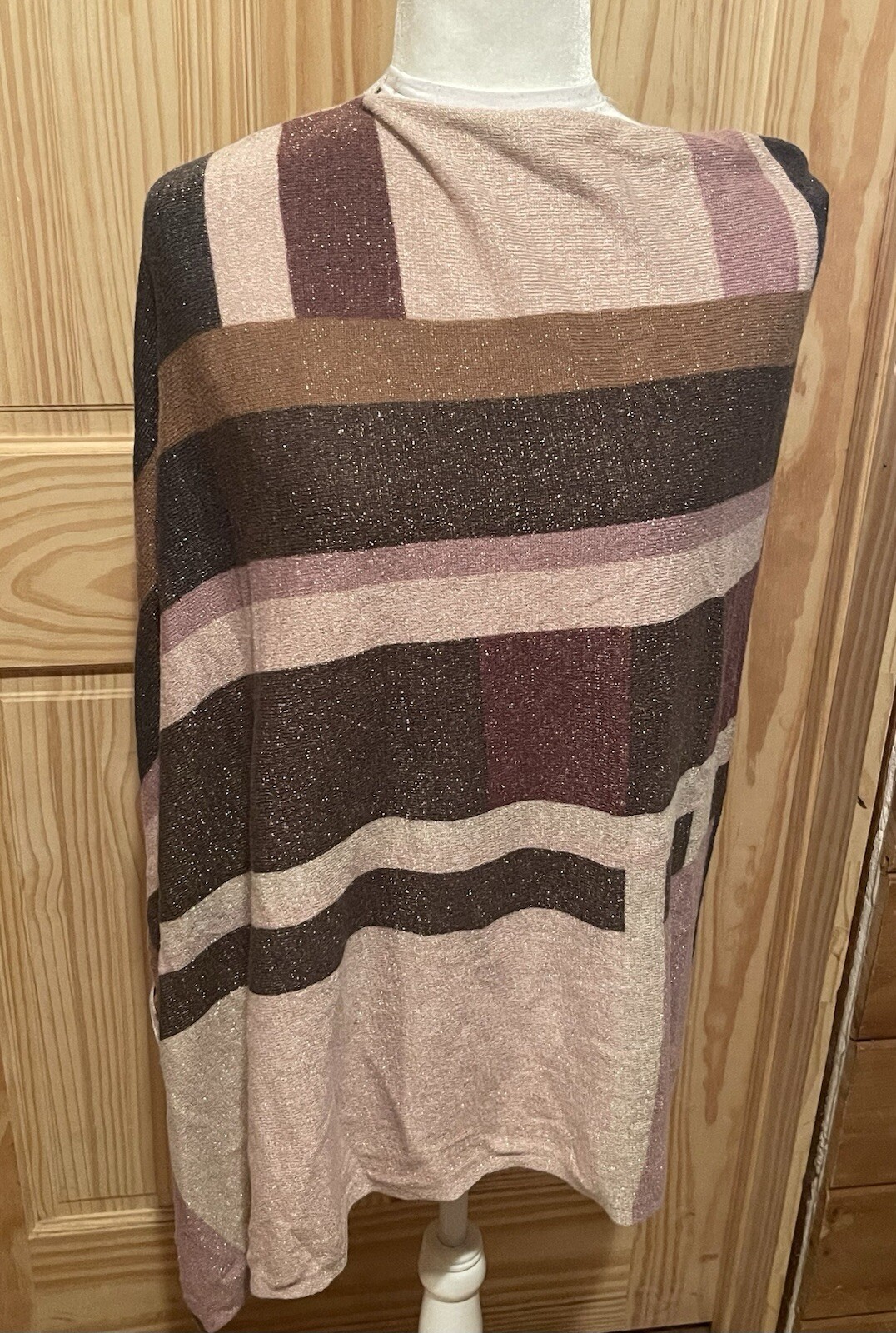 Chicos MultiColor Copper Metallic Thread Knit Swe… - image 1