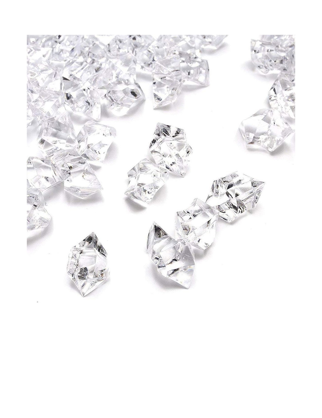 DomeStar Fake Ice Cubes, 4.4Lbs 1,000PCS Acrylic Ice Cubes Clear Rocks