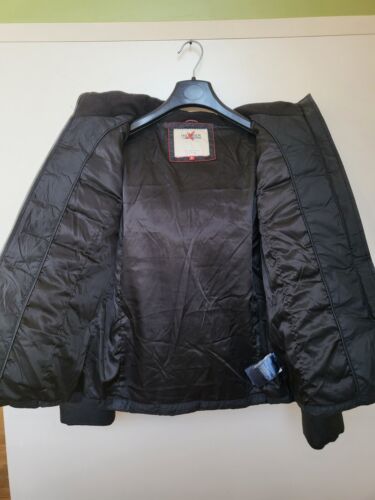 TOMMY Hilfiger taglia S GIACCA PUFFA ZIP CAPPUCCIO PIUMINO INVERNALE TRAPUNTATO TINTA UNITA BLU NAVY - Foto 3 di 9