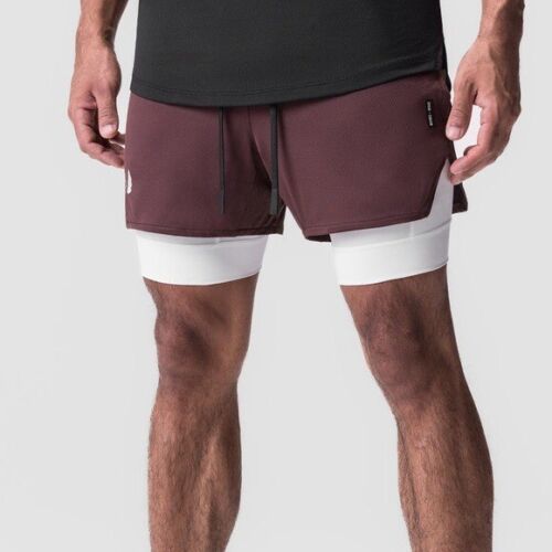 NWT AEROSILVER® 5" LINER SHORT Men’s L PLUM WINGS White Lining Athletic DSG-0828