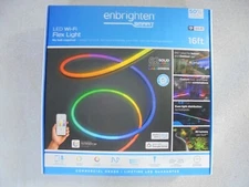Enbrighten 16ft Indoor/Outdoor Plug-in Integrated LED WiFi Novelty String -Light