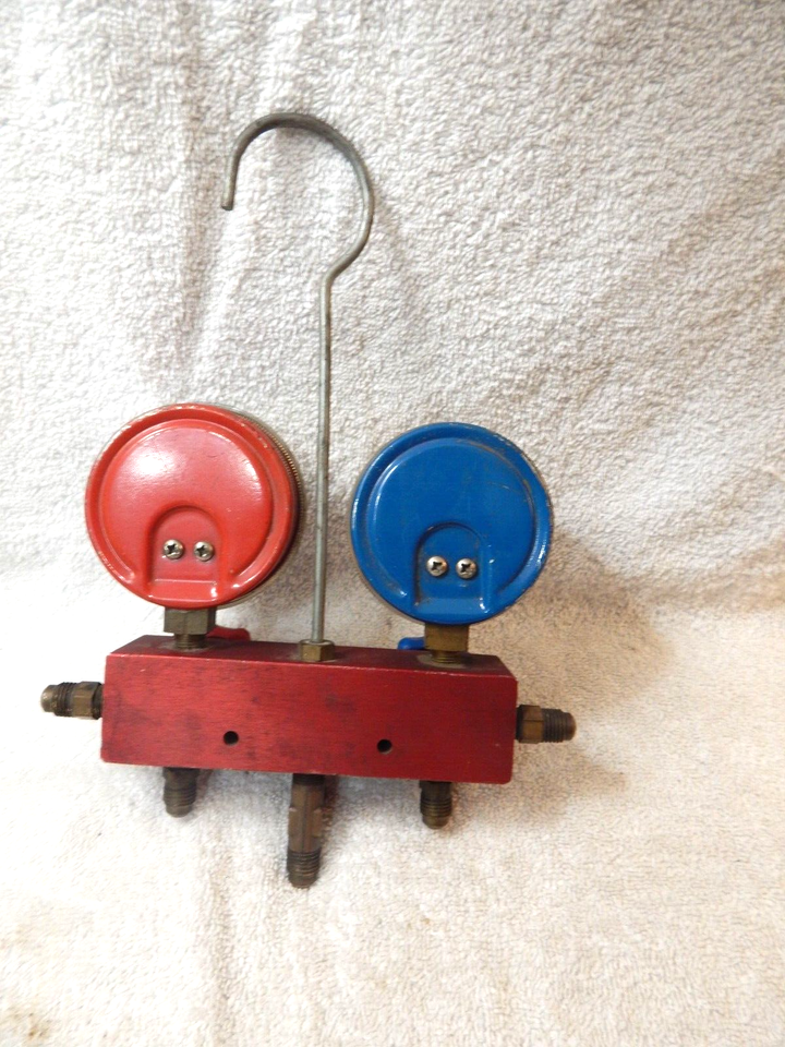 Snap on Automotive Air Conditioning AC Manifold Gauges Untested No Hoses eBay