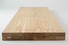 Treppenstufen Holzstufen Regalbrett Esche Select Natur Massiv 4 cm gebürstet roh