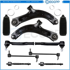 10x Front Lower Control Arms Sway Bars Tie Rod End Fits 2007-2011 Nissan Versa
