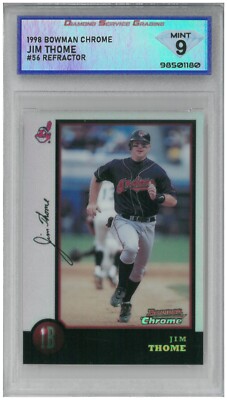 1998 Bowman Chrome JIM THOME #56 Refractor 💎 DSG 9 Mint | eBay