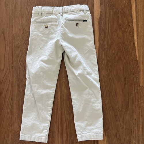 Polo Ralph Lauren Classic khaki Tan pants Kids Sz 4T adjustable waist - Picture 4 of 5