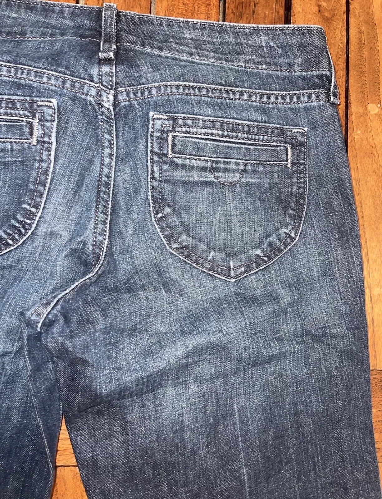 The Diva Jeans Custom Womens 30&rdquo; Denim Wide Leg Flare Bell Bottom Size 4