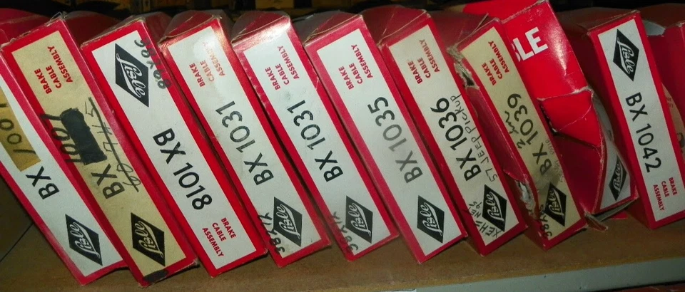 Cable de palanca manual Willys SW SD 1952-57 réplica OEM 906243 NOS Lislie BX1031 Foto 3 de 3