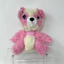 Moose Scruff a Luvs Mystery Rescue Pet Panda Bear Pink White Scruffy Shaggy