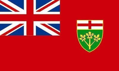 Aufkleber Ontario Flagge Fahne 18 x 12 cm Autoaufkleber Sticker