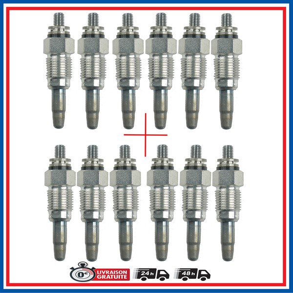 12 GlüHkerze Vorheizung Transit 2,3 D 2,4 Volvo 240 740 760 940 960 2,4D Turbo-image