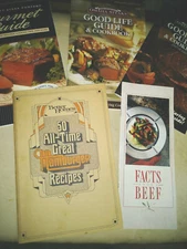 4-Beef Cookbooks & Booklets Omaha Steaks Good Life,KC Steak Gourmet Guide,cont.