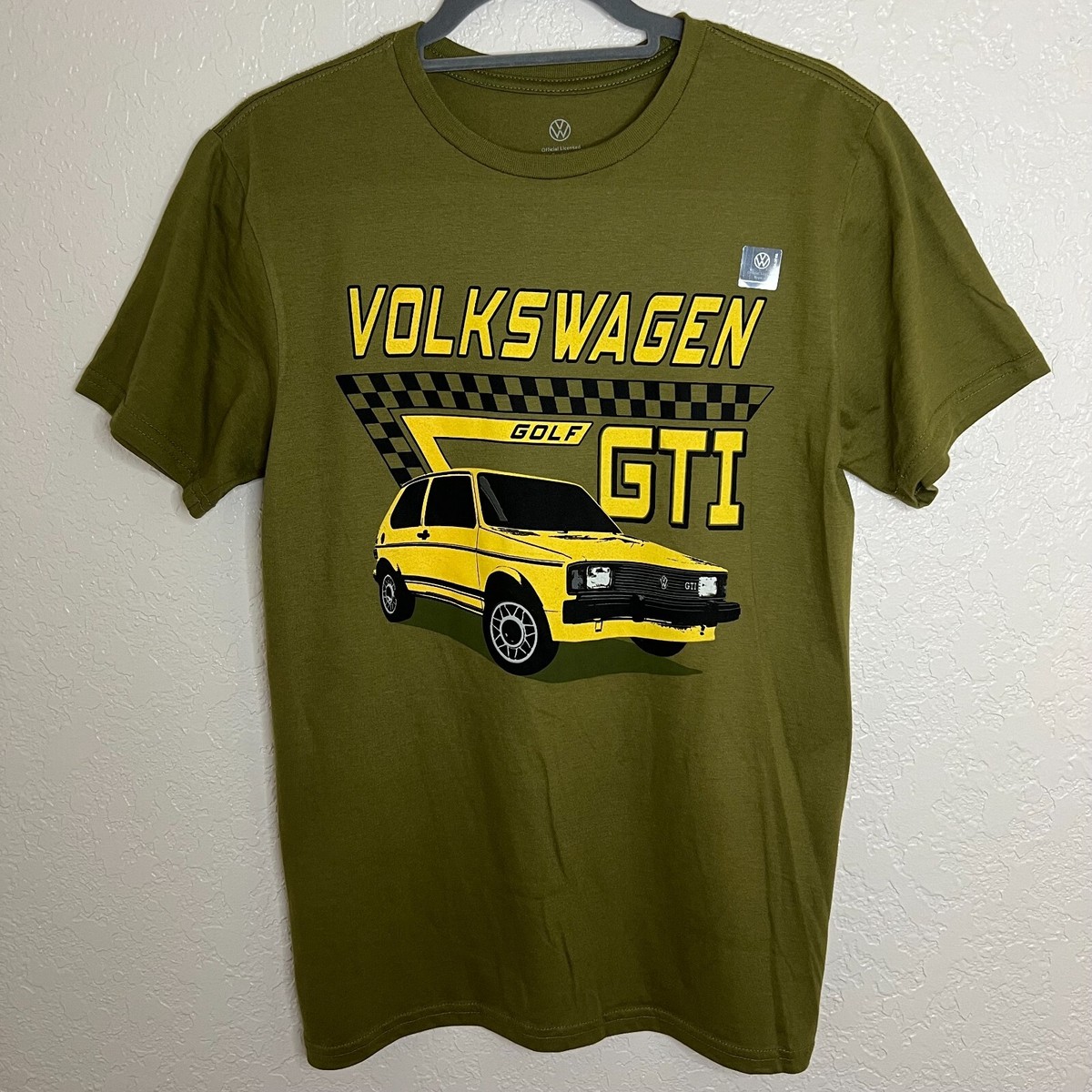 Volkswagen Golf GTI Official Mens Short Sleeve T-Shirt MK1 Green