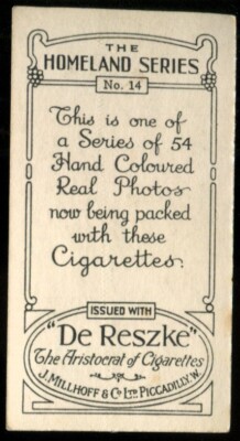 Tobacco Card, Millhoff, De Reszke, HOMELAND SERIES, 1933, Jesmond Dene, #14