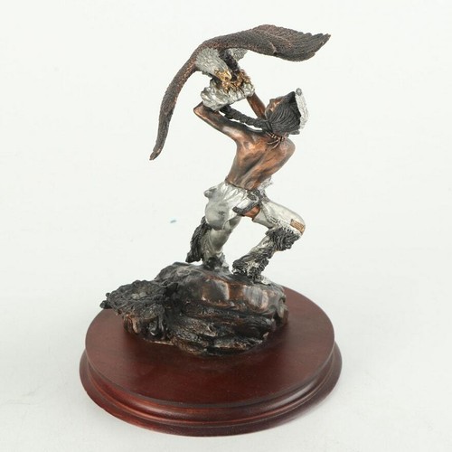 C. A. Pardell Limited Edition Metal Sculpture "White Feather's Vision" REDUCED - Picture 5 of 9