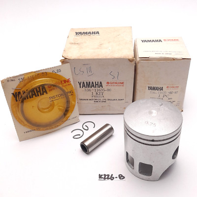 Yamaha LS 3 LS3 Piston Kit Set OS 0.25 NOS JAPAN #16