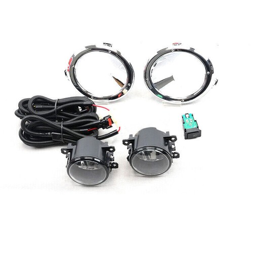 Front Fog Light Lamp w/ Wiring Switch Bulb Kit for Nissan Patrol Y61 2005 - 2009