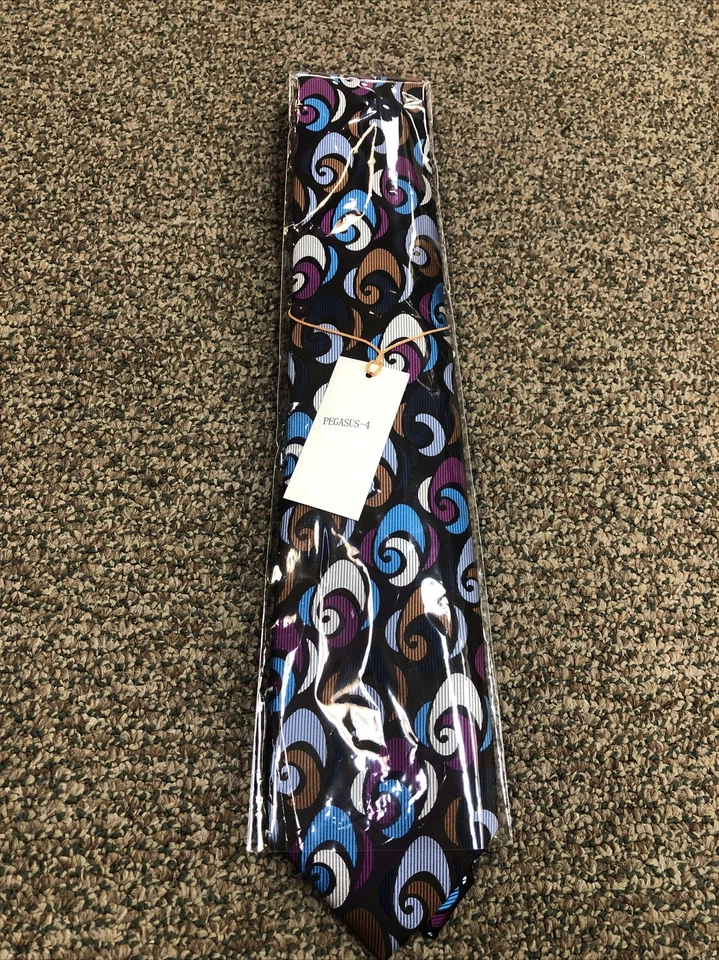 VERSE 9 CONJUNTO DE PAÑUELOS CORBATA DISEÑO SEDA ESTAMPADO MODA MULTICOLOR PEGASO-4 Foto 2 de 4