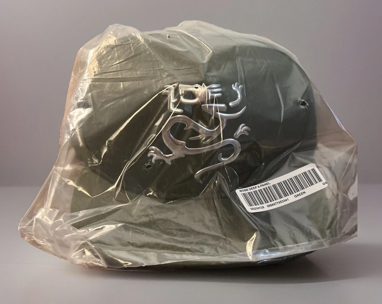 CHAPEAU SUPREME MOBB DEEP 6 PANNEAUX VERT SS23 SEMAINE 18 (100% AUTHENTIQUE) NEUF