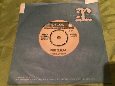 NANCY SINATRA Friday's Child REPRISE RECORDS 1966 UK 7'' VG