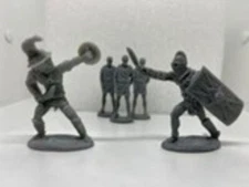 LOD Enterprises Plastic Figure Set LOD058 ROMAN COLOSSEUM GLADIATORS (Blue)