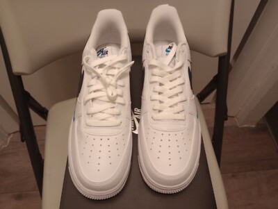 Men's Nike Air Force 1 '07 White/Deep Royal Blue HF3836 100 Size