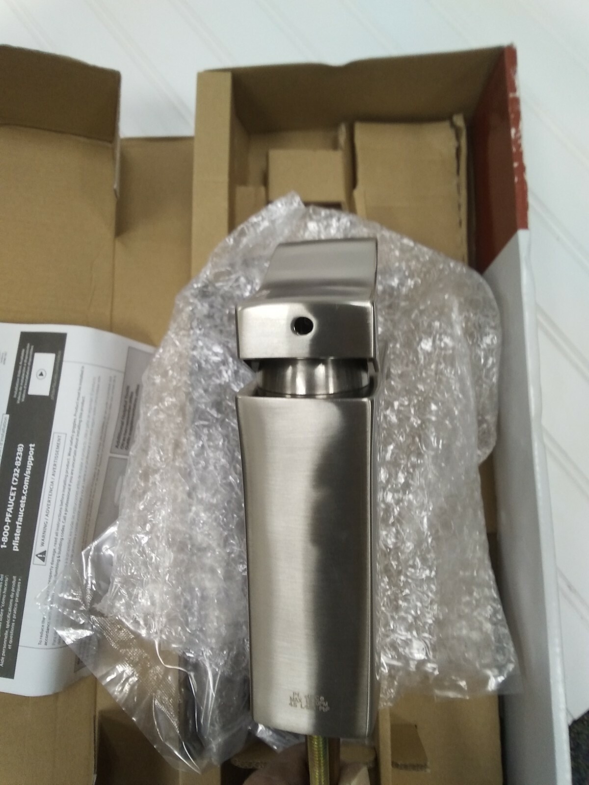 Pfister Venturi Brushed Nickel Single-Hole Bathroom Faucet 