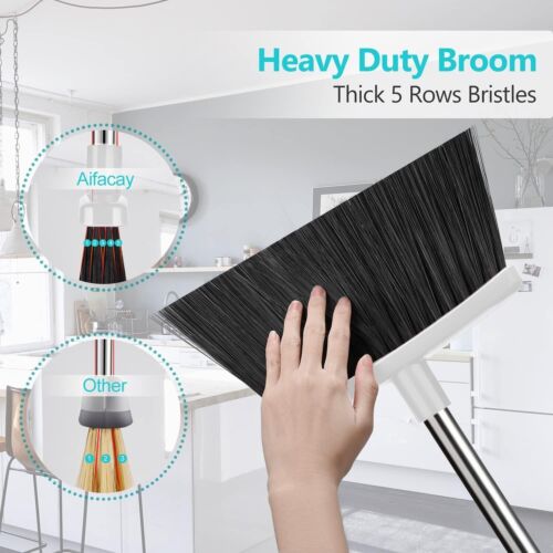 Effortless Cleaning with Long Handle Broom & Dustpan Set – Toothed Dustpan - Picture 5 of 11