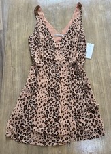 Reformation Wrap Dress Leopard Print Small