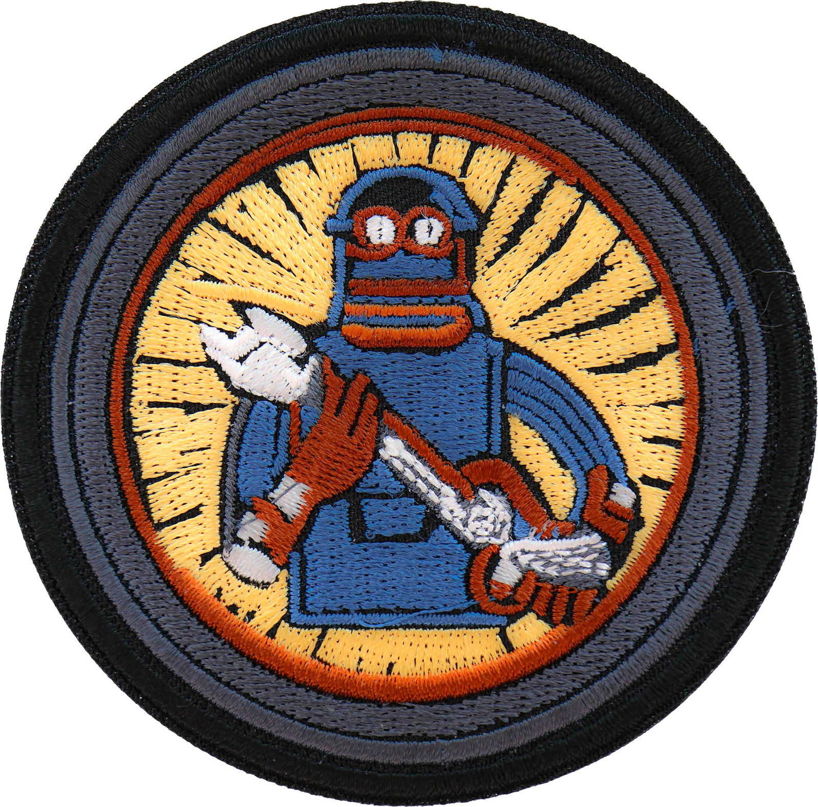 Mechanic Bot Patch Embroidered - 3x3 inch - P7436