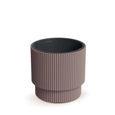 Milly DBMIN300 Marsala runder Blumentopf mit geriffeltem Einsatz