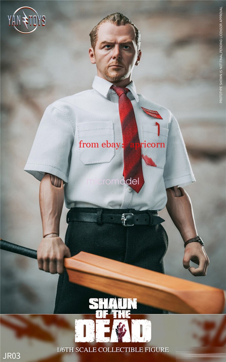 Pre! YANTOYS JR03 Shaun of the Dead Simon Pegg 1/6 Collectible