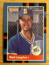 1988 Donruss Mark Langston #317 Mariners HOF Mid-Grade O/C Corner & Edge Dings