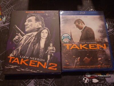 Taken 1 & 2 Blu-ray digital dvd with slip cover as you see in pic. SEALED NEW 