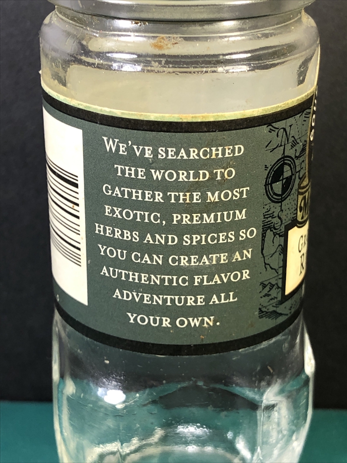 Vintage McCormick Ground Cayenne Red Pepper Spice Jar Black Lid