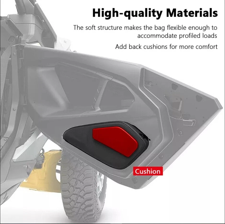 2PIC Lower Door Panels Inserts Kit Frames FOR CAN AM MAVERICK R 2024 2025 - Image 4 of 4