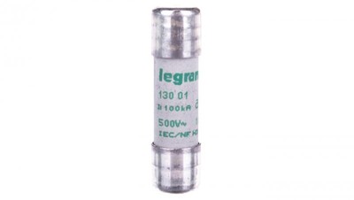 Wkładka bezpiecznikowa cylindryczna 10x38mm 1A aM 500V HPC 013001