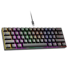  Mechanical Black Wired RGB Multi Color GAMING Keyboard 60%  Blue Switches
