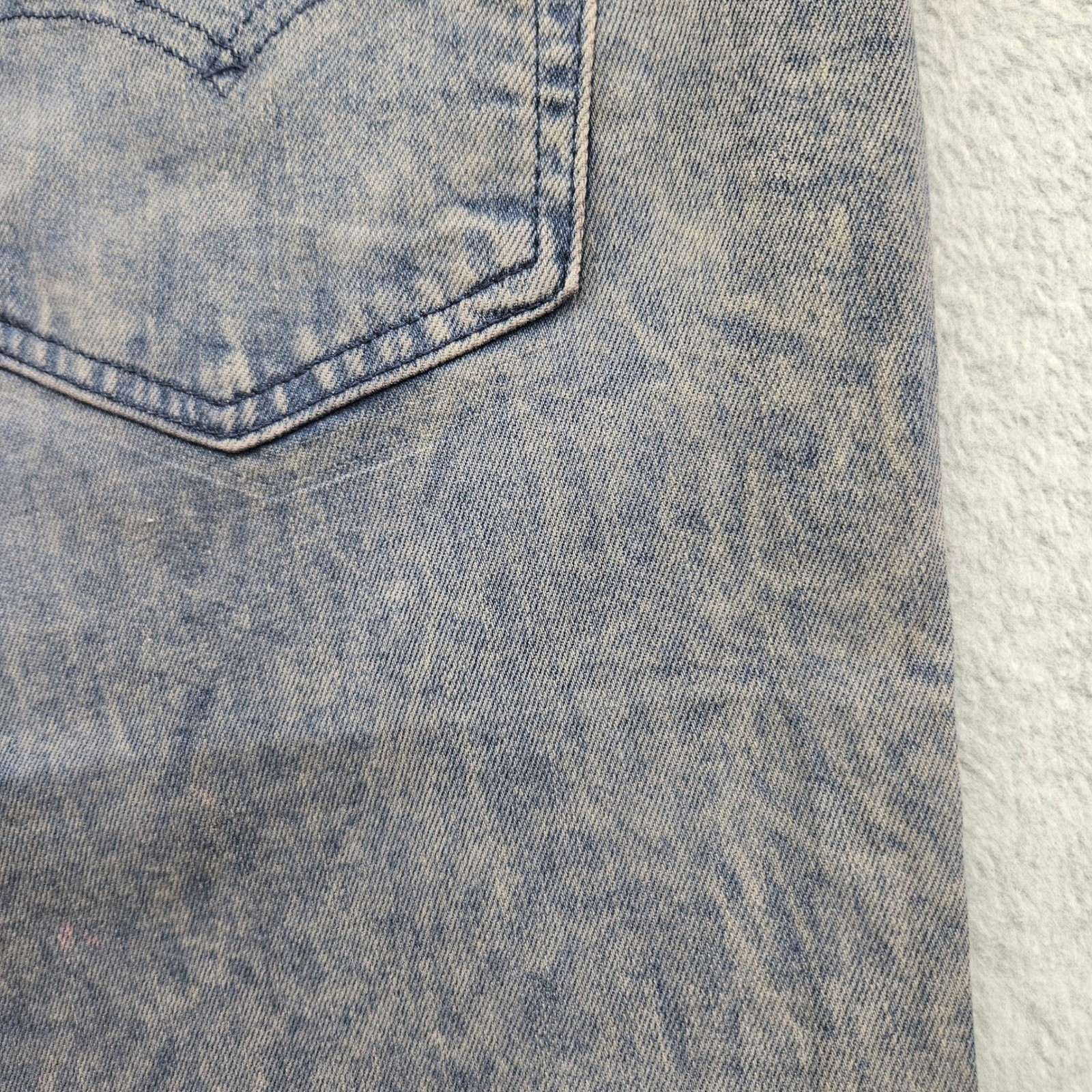 RARE Levis 511 Slim Fit Jeans Mens 38x34 FIT 38x33 PURPLE ACID Wash STRETCH VTG image 10