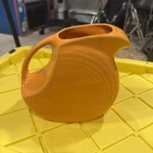 Homer Laughlin FIESTAWARE Large Tangerine Orange Disc Water Pitcher Made in USA