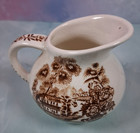 Vintage ROYAL CROWNFORD IRONSTONE Tonquin Brown Transferware Miniature Creamer — photo 6