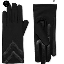 Isotoner Signature Women's Water-Repellent Gloves, Black, S/M, MSRP $52