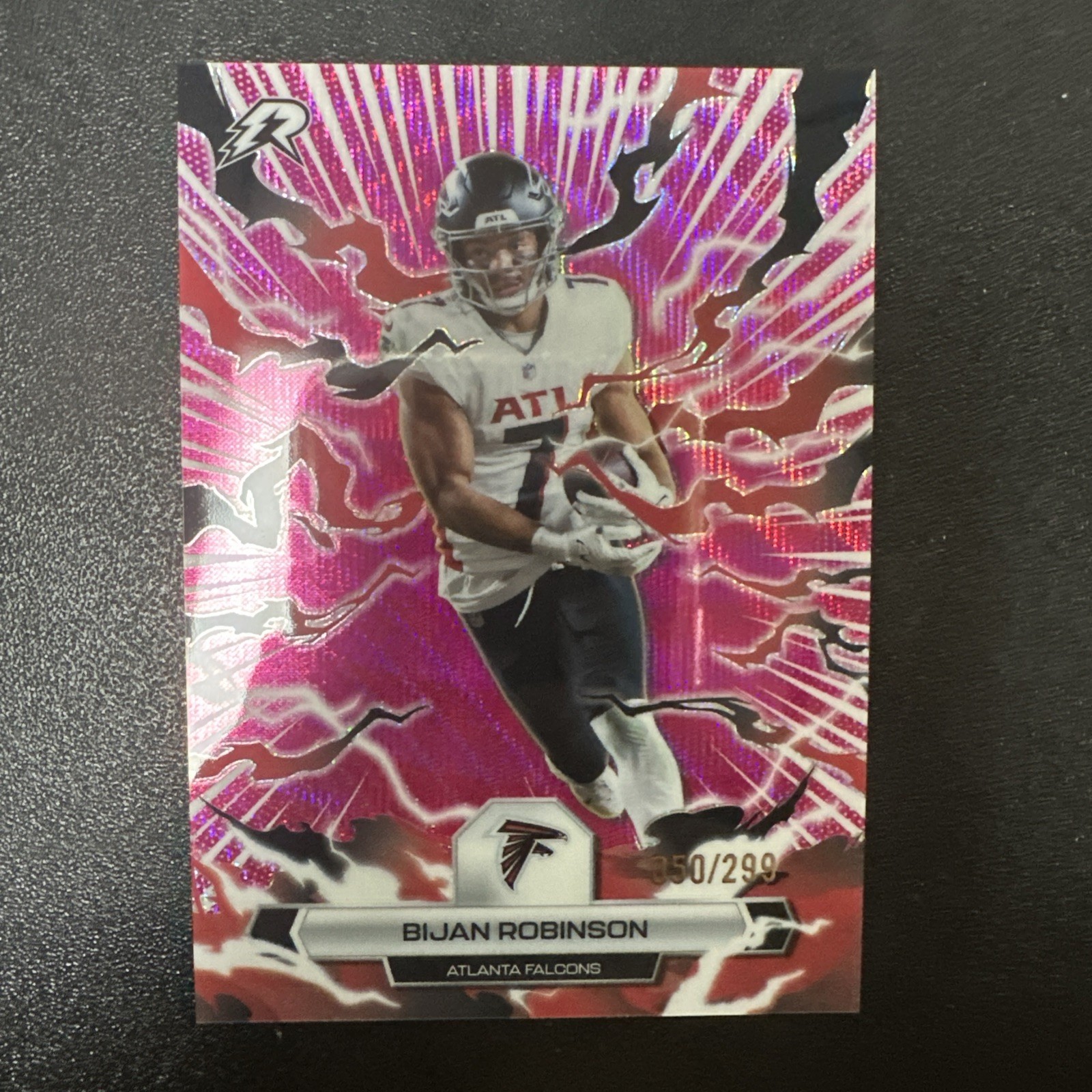 2025 Resurgence Bijan Robinson #5 Magenta Surge Spark Refractor /299