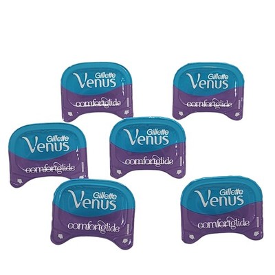 Gillette Venus & Olay Comfortglide Razor Cartridges Lot Of 6 5 Blade Purple