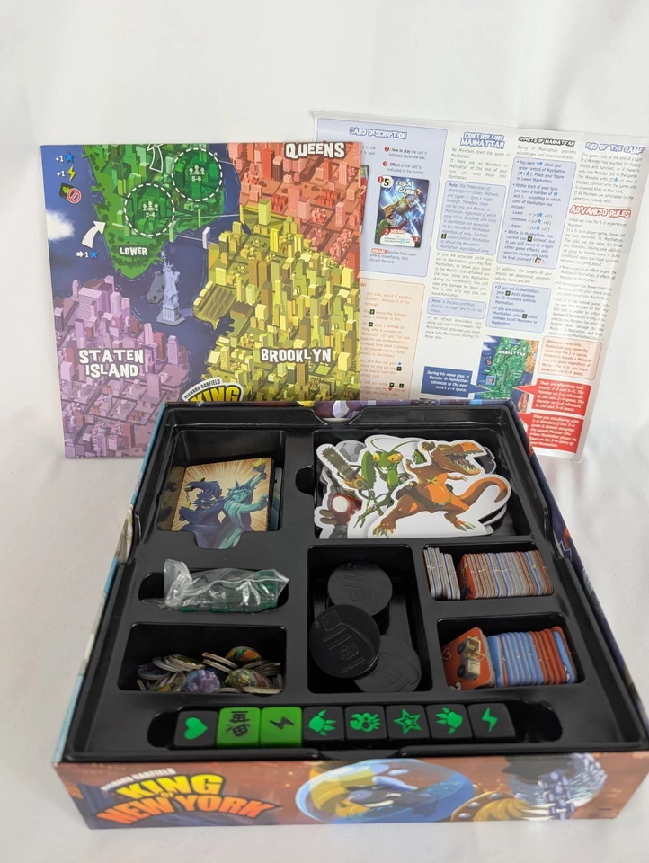 King Of New York Board Game iello Richard Garfield Complete - Image 3 of 4